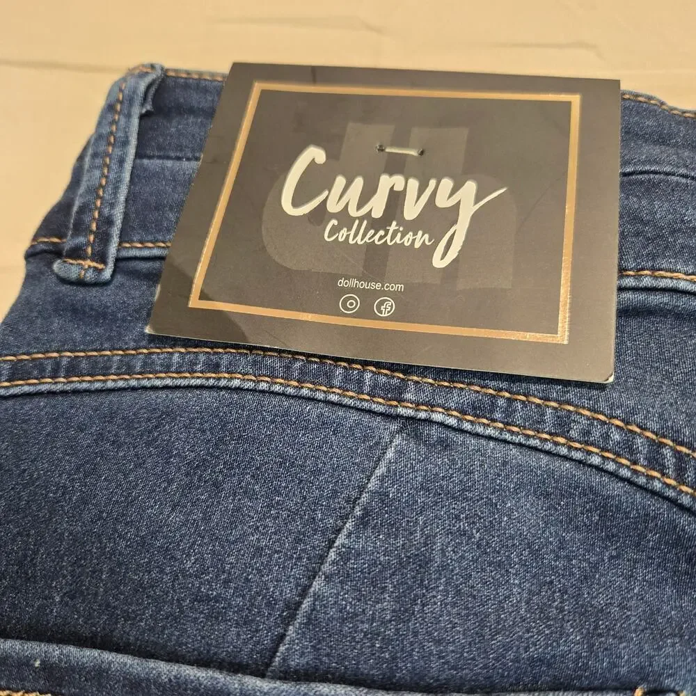 NWT Dollhouse High-rise Skinny Jeans Curvy Collection Girls Sz 7/8 28x29